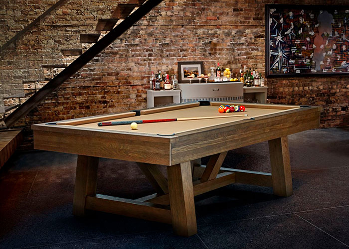 pool table in room